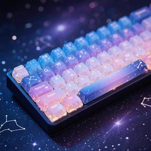 Personnalisable Nébuleuse Gradient Glowing Constellations <span class=keywords><strong>MX</strong></span> Claviers Résine/PBT Keycap Set (F1-F12/Alt/Texte en option) <span class=keywords><strong>Zodiac</strong></span> <span class=keywords><strong>Zodiac</strong></span> - Product Image 3