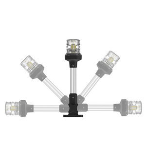 Feu de navigation LED, feu de signalisation pour bateau USCG, acier inoxydable, base réglable, 9 pouces, 12V 24VDC, utilisation pour la pêche - Product Image 2