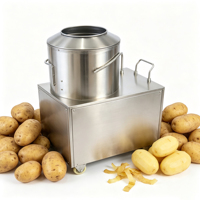 Commerciële aardappelsnijmachine voor frieten, hoge snelheid, stabiel snijden voor snackvoedselverwerkingsbedrijven