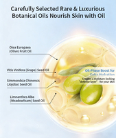 Masque Hydratant Bi-Phase Huile et Eau de Feuille d'Olivier Anti-Acné, Sérum Réparateur Cutané à l'Oleuropéine, Masque Facial Apaisant et Calmante