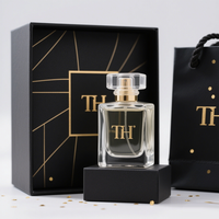 Botol parfum bening kustom botol parfum kaca unik kulit 50ml 30ml 100ml botol parfum mewah dengan kotak
