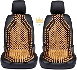 Coussin de siège de voiture en bois perlé résistant à la transpiration du Vietnam, respirant, rafraîchissant et massant pour les conducteurs en longs trajets - Product Image 6