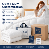 Couette blanche de qualité professionnelle pour fabricant OEM, taille personnalisée, pour hôtels, toutes saisons (été, hiver), insert de couette.