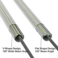 T8 IP67 Poultry Coop T8 LED 4ft 18W IP67 Sans scintillement 0-100% Gradation Réglable Rouge+Blanc 2700K-6500K
