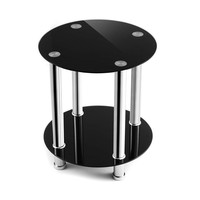 Gran oferta, sala de estar, vidrio transparente, sofá de tamaño pequeño, mesa auxiliar cuadrada, mesa de centro de esquina de diseño para espacios pequeños