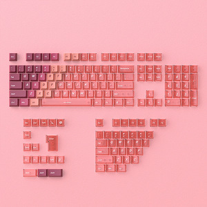 现货批发火焰键帽小型全套153按键PBT升华电脑机械键盘 - Product Image 1