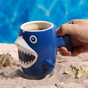 Taza de Café 3D con Diseño de Tiburón, Novedosa Taza de Agua para Niños, Ideal para Regalo - Product Image 3
