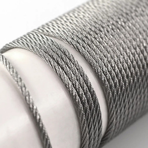 Câble de câble métallique d'acier inoxydable enduit de nylon 7x7 316 câble métallique d'acier inoxydable de brin triangulaire - Product Image 2