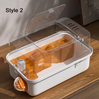 Cage de transport pour hamster luxueuse, multifonctionnelle, durable, en ABS, surdimensionnée, panoramique, transparente, écologique et personnalisable