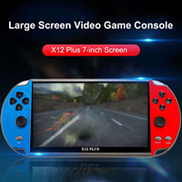 Produit très vendu X12 Plus, console de jeu portable rétro 16 bits avec écran couleur de 7,1 pouces et 16 Go de mémoire