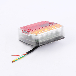 <span class=keywords><strong>Feu</strong></span> arrière rectangulaire LED 12V rouge/orange à prix avantageux pour camion - Product Image 4