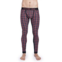 Pantalon extensible pour hommes, pantalon slim à imprimé écossais et logo personnalisé avec bande en caoutchouc, pantalon de tailleur à l'avant plat
