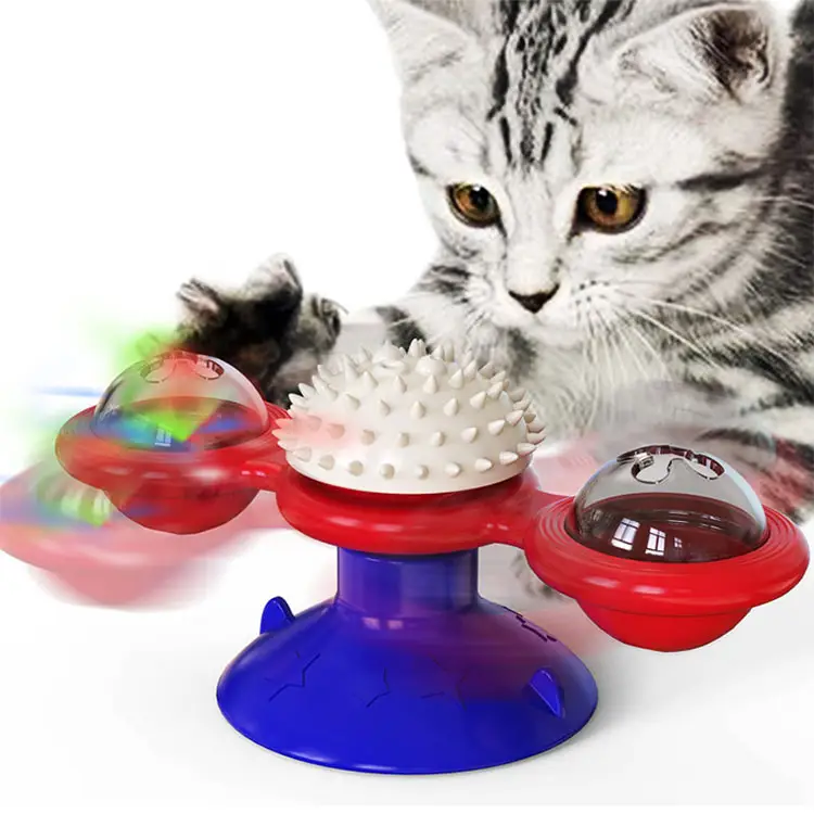 Amazon heißer Verkauf Windmühle Katzenminze Plattenspieler lustiges Katzen <span class=keywords><strong>spielzeug</strong></span> kratzen Katzen bürstens pielzeug für Katzen