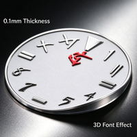 Etiquette métallique personnalisée en relief 3D, autocollant métal pour bouteille de parfum, autocollants métal pour cadrans de montre