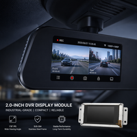 وحدة شاشة LCD TFT عالية الموثوقية من TMK مقاس 2.0 بوصة بدقة 240×320 QVGA IPS وسطوع 380 شمعة مع إضاءة خلفية LED RGB لعرض كاميرا السيارة