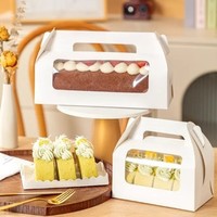 Pour rouleau suisse longue boîte coupe gâteau entier Dessert sacoche pour mousse serviette rouleau pour gâteau rouleau emballage fleur stockage estampage