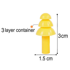 سدادات أذن 32dB قابلة لإعادة الاستخدام من المصنع-سدادات أذن سيليكون - Product Image 2