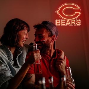 Bear <strong>Neon</strong> <strong>Sign</strong> <strong>for</strong> Wall Decor Football Team <strong>Neon</strong> Light <strong>for</strong> Man Cave Birthday Orange Led Light up <strong>Sign</strong> <strong>for</strong> Party Club - Product Image 5