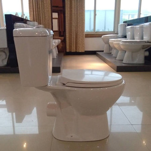 Ensemble de sanitaires en céramique bon marché en gros, WC, lavabo sur pied, ensemble de lavabo, siphon, combinaison de toilettes et de lavabo pour salle de bain - Product Image 4