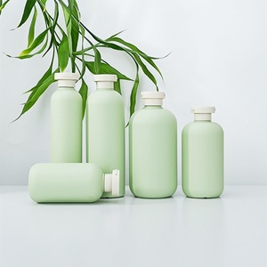 Flacon de luxe vert pour cosmétiques, avec bouchon à clapet, vide, pour shampoing, après-shampoing, lotion corporelle, emballage pompe pour soins de la peau - Product Image 3