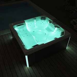 Swim <span class=keywords><strong>Spa</strong></span> Piscine Bain à Remous avec Nouveau Modèle Vente Chaude <span class=keywords><strong>Hydro</strong></span> Whirlpool Massage Fonction Extérieur Blanc Moderne Relax Jacuzzis - Product Image 3