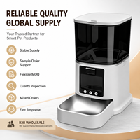 Distributeur automatique intelligent et portable pour animaux de compagnie (chats et chiens) – Alimentation programmée, contrôle des portions, grande capacité, en acier inoxydable, étanche