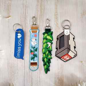 Custom Personalized Shape Design <b>Key</b> <b>Tag</b> Custom Logo Keyring Embroidery Keychain <b>Tag</b> - Product Image 3