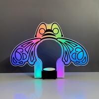 Nouveau design, porte-bouteilles lumineux en forme d'abeille à LED, rechargeable, présentoir à vin rouge et champagne pour bar, KTV, boîte de nuit