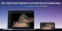 MANIFOLDTECH POCKET2 Scanner 3D LiDAR SLAM portable, scanner spatial en temps réel pour la cartographie intérieure et extérieure, jumeau numérique, relevé BIM