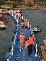 Dock flottant en HDPE haute flottabilité pour jet ski, durable, protection UV, étanche, couleurs personnalisables, moulage par soufflage, pour marina et bateaux