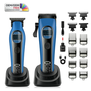 Cortadora <span class=keywords><strong>de</strong></span> <span class=keywords><strong>Pelo</strong></span> Inalámbrica <span class=keywords><strong>Profesional</strong></span>, Recargable, con Pantalla LCD, Base <span class=keywords><strong>de</strong></span> Carga, Soporte para Logotipo Personalizado y Embalaje - Product Image 1