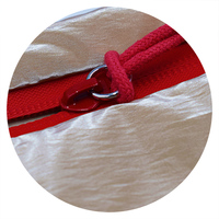 Offre Spéciale cote élevée recyclé unique disponible promotion blanc en gros en nylon sac cosmétique maquillage sac