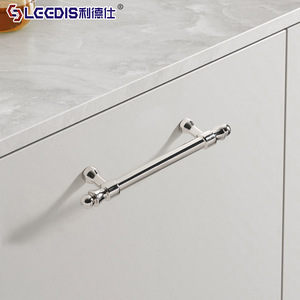 Lideshi Furniture Handles Titanium <b>Silver</b> Bar Shape Durable Cabinet <b>Drawer</b> Wardrobe <b>Knobs</b> - Product Image 2
