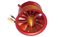 Ventilateur à conduit EDF en alliage d'aluminium CNC JP Hobby 70 mm 12 pales 2250 KV 4S-6S pour avion RC