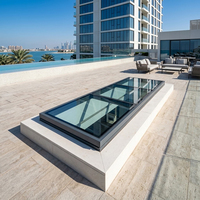 Ventana de Techo de Vidrio Abatible de Aluminio de 70 Grados para Ventilación de Áticos de Casas de Campo Europeas, Diseño Personalizado