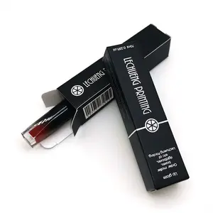 Benutzer definierte Farbe Make-up-Produkte Verpackung Papier box, voll bedruckte Lippenstift Pappe Black Box