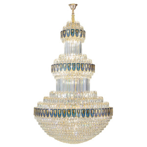 Modern Luxury Villa <b>Light</b> Rectangle Crystal Chandelier for Living Room and Atrium Staircase for Duplex Middle Sized - Product Image 3