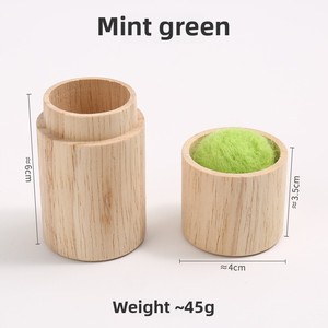 재봉 액세서리 핀 쿠션 대량 가정용 손 재봉 작은 바늘 휴대용 나무 바늘 상자 핀 쿠션 - Product Image 4