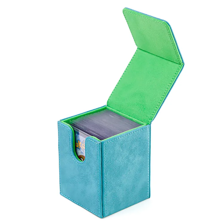 Tempat kartu kulit PU multi Warna Topwinder penutupan magnetik kotak dek tempat kartu untuk kartu permainan