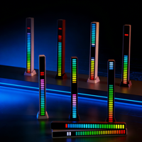 Bande lumineuse LED RGB avec fonction rythme musical, contrôle tactile, pour TV, ordinateur, bureau, chambre à coucher, blanc