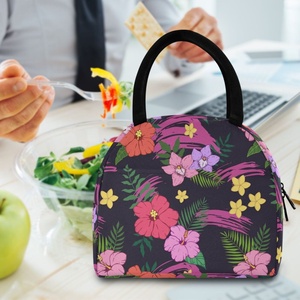 Produits Tendances 2024 Nouveautés Sacs de Style Hawaïen Personnalisés Sac Isotherme Tendance à Motifs Floraux Tropicaux pour le Déjeuner - Product Image 5
