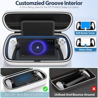 Étui de transport brillant personnalisé, étanche, antichoc et anti-poussière en EVA avec fermeture éclair pour manette PS5 et consoles de jeux vidéo