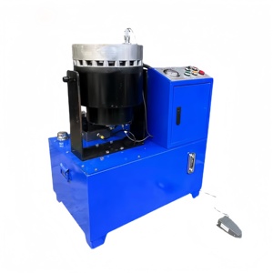 Machine automatique de réduction de diamètre de tuyaux en acier inoxydable et de formage de cônes en aluminium pour l'industrie de la construction, max. 51 mm - Product Image 2