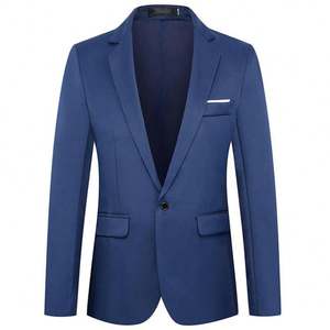 Erkek Slim Fit 3 parça takım elbise tek düğme iş düğün balo takımları - Product Image 1