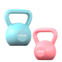 Kettlebell réglable en PVC coloré, rempli de ciment, 5-25 LBS, durable, écologique, portable, pour la musculation à domicile