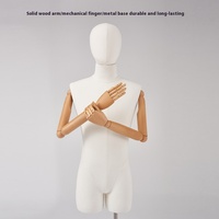 Maniquí de Estilo Coreano para Trajes de Hombre, Modelo de Exhibición para Escaparates de Tiendas de Ropa, Maniquí de Fibra de Vidrio de Medio Cuerpo Superior