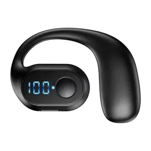 Nuevo auricular Bluetooth de un solo oído con duración prolongada de la batería y transmisión de oído abierto OWS para auriculares inalámbricos deportivos