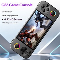 Console de jeu portable open source Landscape, nouvelle console rétro avec double joystick, double joueur, grand écran, WiFi, système d'exploitation 64 bits