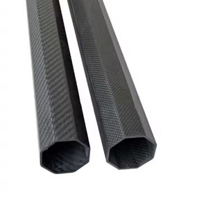 Tubo Octagonal de Fibra de Carbono 3K Twill Mate de 30mm*30mm y 30mm*20mm, Fabricado en China - Product Image 2