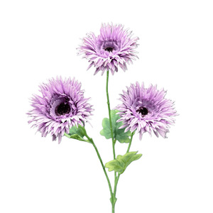 ดอกชบาเจอร์เบอร์ราประดิษฐ์ 3 หัว สำหรับตกแต่งบ้าน งานแต่งงาน จัดดอกไม้กลางโต๊ะ ถ่ายภาพประกอบฉาก ขายส่งดอกไม้ - Product Image 6